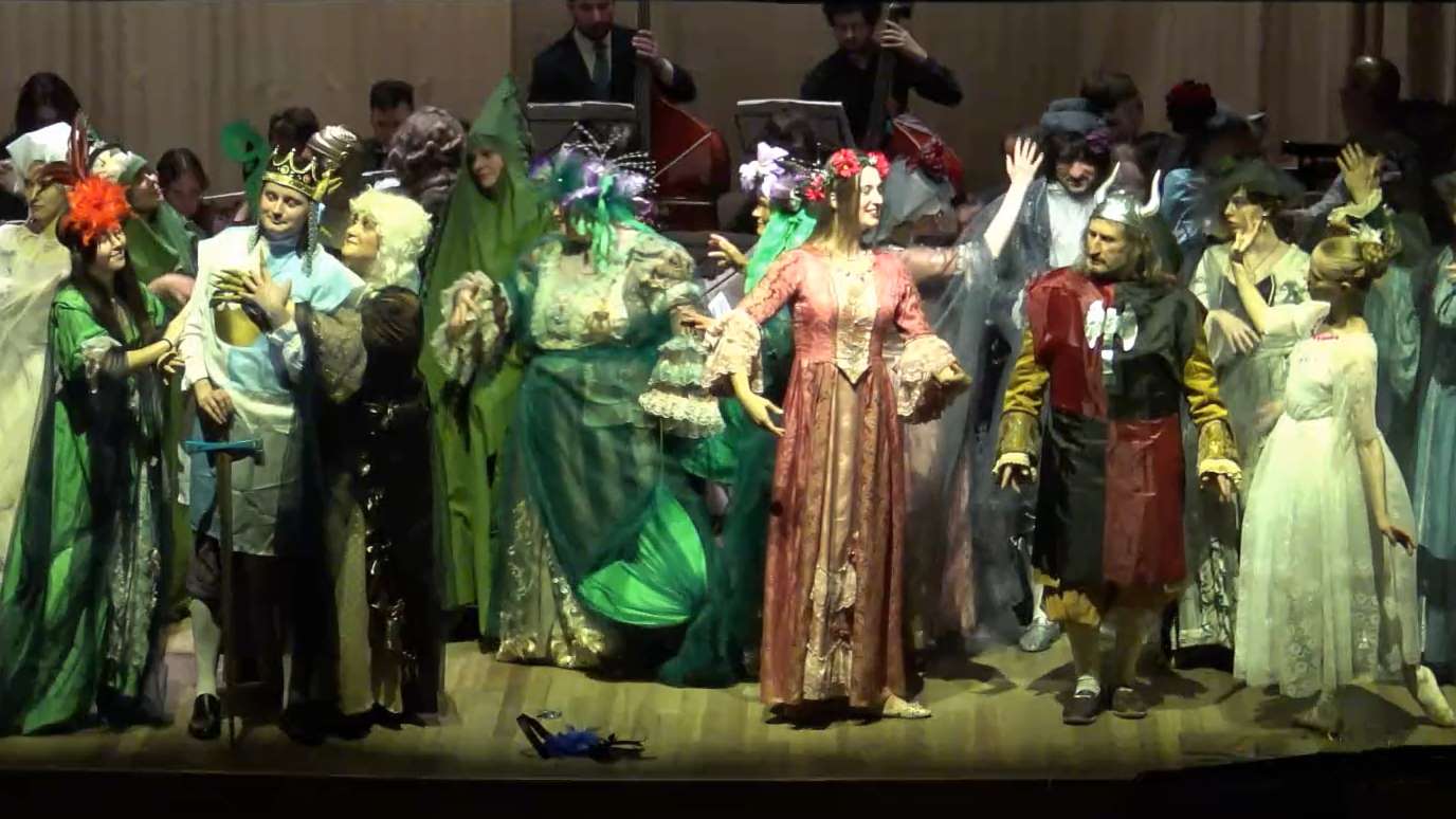 Сцена из спектакля Театра старинной музыки “Король Артур и его легенды”, 16.02.2022